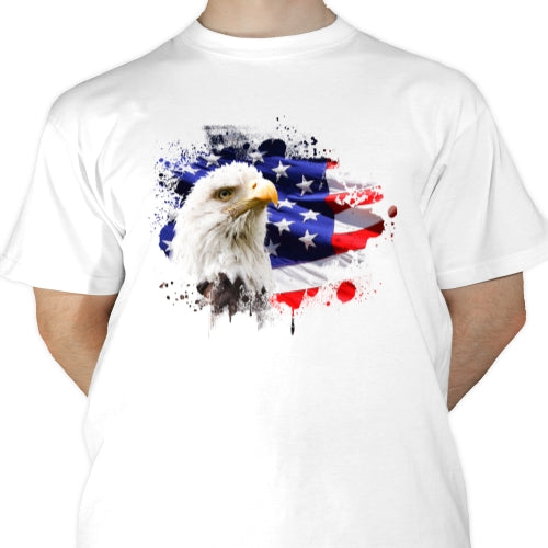 American Flag With Eagle Sublimation