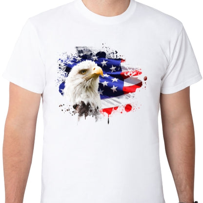American Flag With Eagle Sublimation