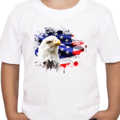 American Flag With Eagle Sublimation