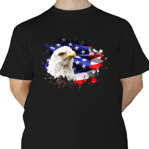 American Flag With Eagle DTF