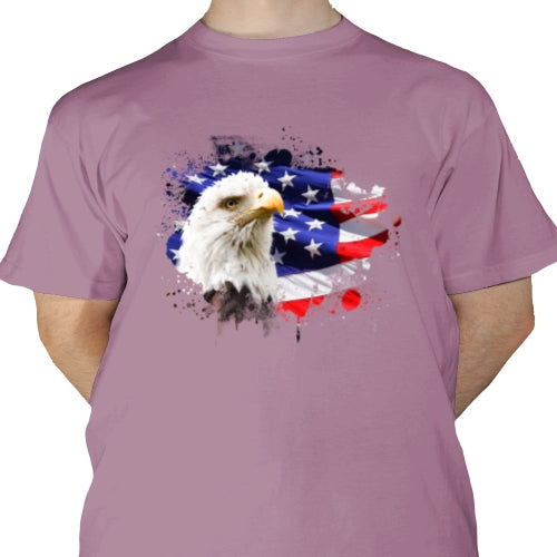 American Flag With Eagle DTF