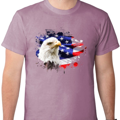 American Flag With Eagle DTF