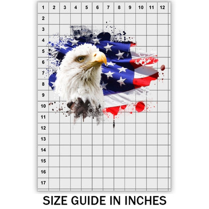 American Flag With Eagle DTF