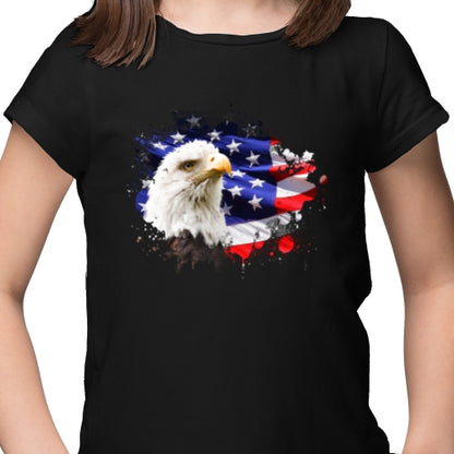 American Flag With Eagle DTF