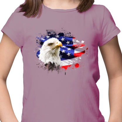 American Flag With Eagle DTF