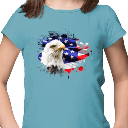 American Flag With Eagle DTF