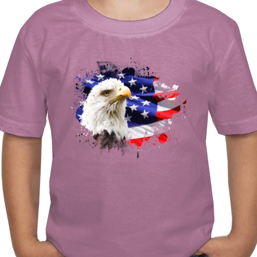 American Flag With Eagle DTF