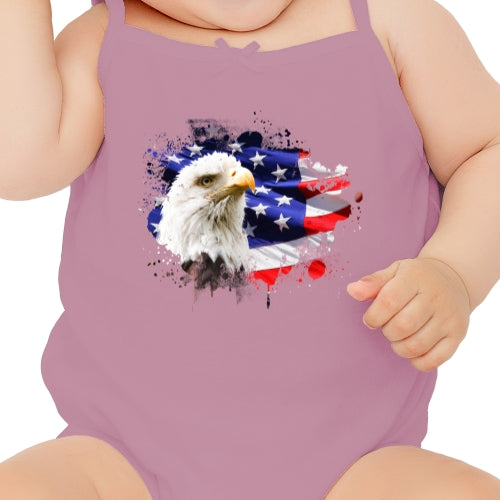 American Flag With Eagle DTF