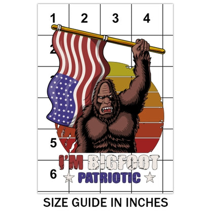 Bigfoot Patriotic Sublimation