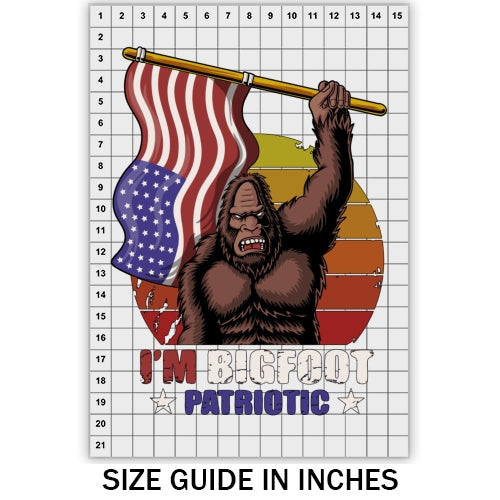 Bigfoot Patriotic DTF