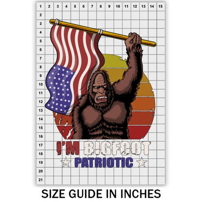 Bigfoot Patriotic DTF