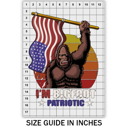 Bigfoot Patriotic DTF