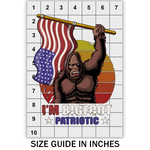 Bigfoot Patriotic DTF