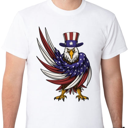 Eagle Wearing Uncle Sam Hat Sublimation