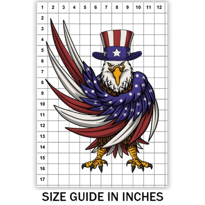 Eagle Wearing Uncle Sam Hat Sublimation
