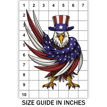 Eagle Wearing Uncle Sam Hat Sublimation