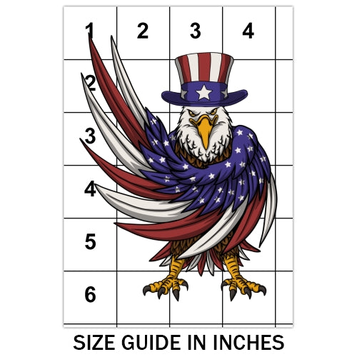 Eagle Wearing Uncle Sam Hat Sublimation