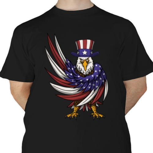 Eagle Wearing Uncle Sam Hat DTF