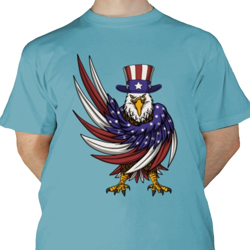 Eagle Wearing Uncle Sam Hat DTF