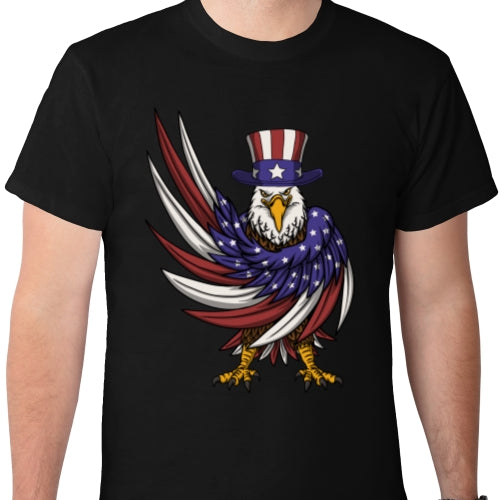 Eagle Wearing Uncle Sam Hat DTF