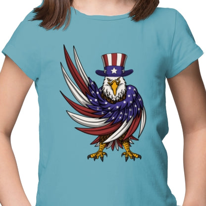 Eagle Wearing Uncle Sam Hat DTF