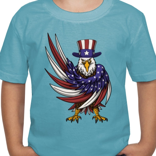 Eagle Wearing Uncle Sam Hat DTF