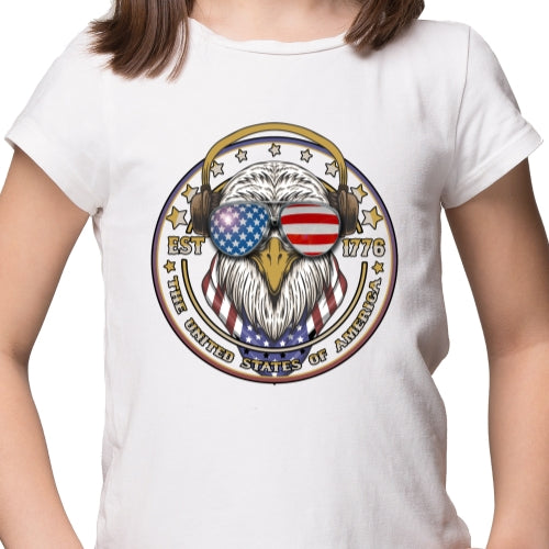 USA Eagle With Headphones Sublimation