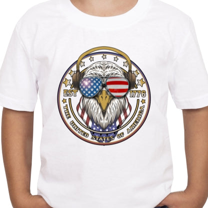 USA Eagle With Headphones Sublimation