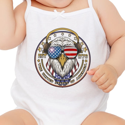 USA Eagle With Headphones Sublimation