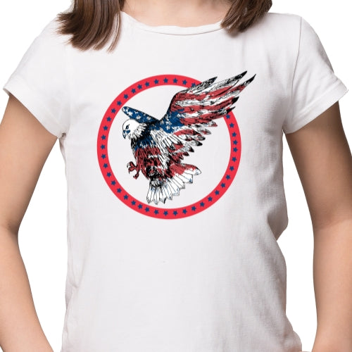 American Eagle With Red Circle Sublimation