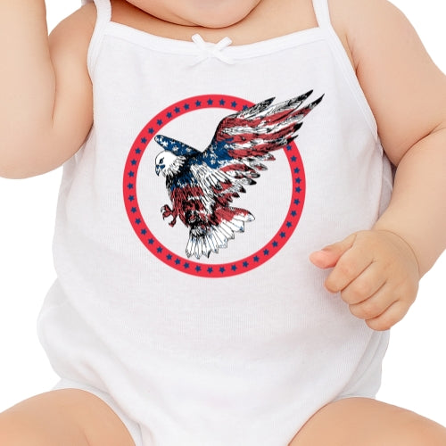 American Eagle With Red Circle Sublimation