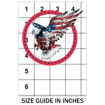 American Eagle With Red Circle Sublimation