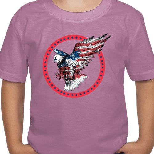 American Eagle With Red Circle DTF