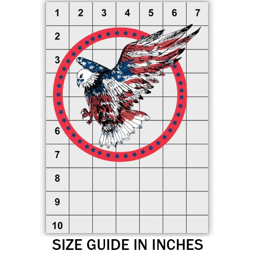 American Eagle With Red Circle DTF