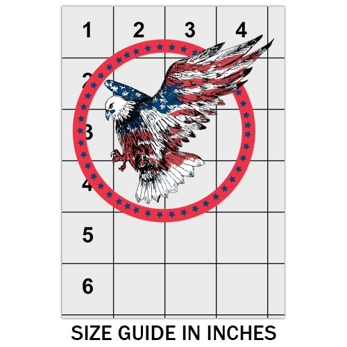 American Eagle With Red Circle DTF