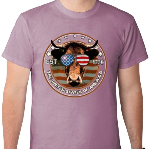 Distressed Cow USA DTF