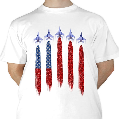 USA Flag And Planes Sublimation