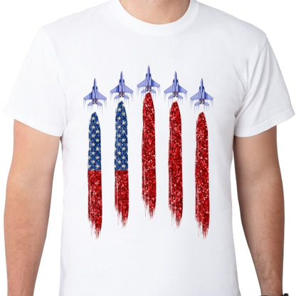 USA Flag And Planes Sublimation