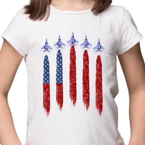 USA Flag And Planes Sublimation