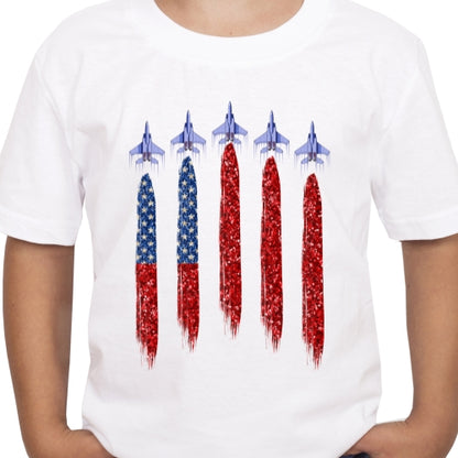 USA Flag And Planes Sublimation