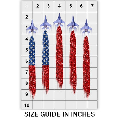 USA Flag And Planes DTF