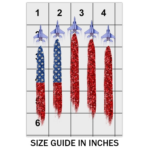 USA Flag And Planes DTF