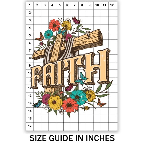 Faith Floral Sublimation