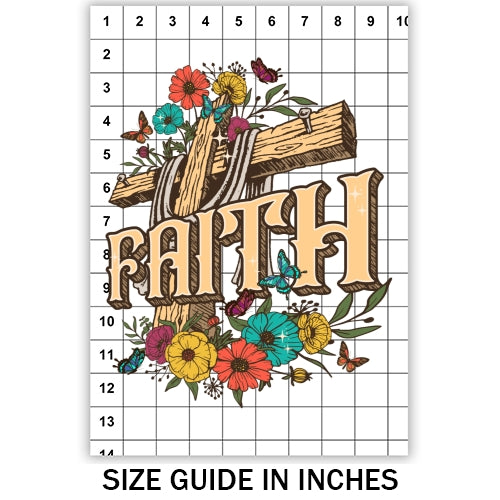 Faith Floral Sublimation