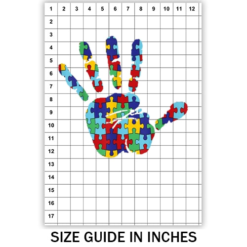 Jigsaw Handprint Sublimation