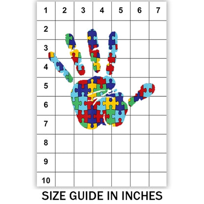 Jigsaw Handprint Sublimation