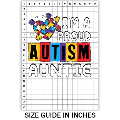 Proud Autism Auntie Sublimation