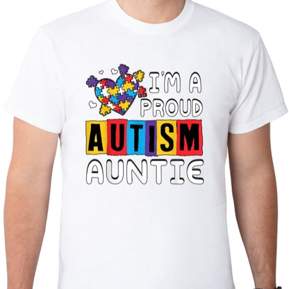 Proud Autism Auntie Sublimation