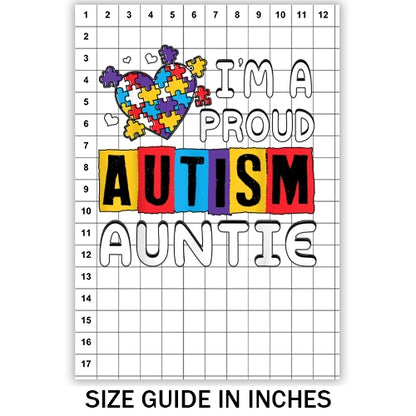 Proud Autism Auntie Sublimation