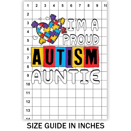 Proud Autism Auntie Sublimation